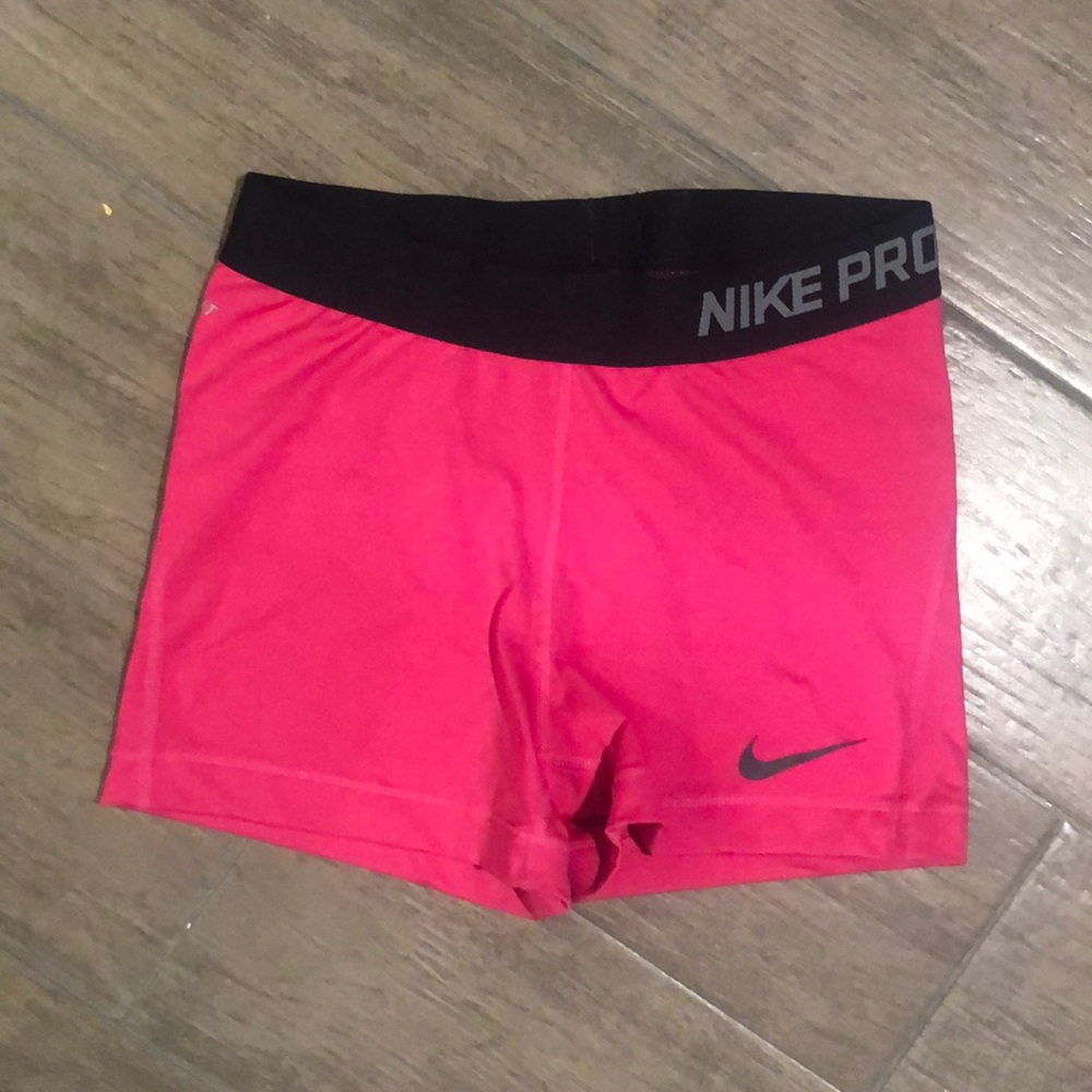 Nike Pro Women’s Pink Compression Shorts (M)